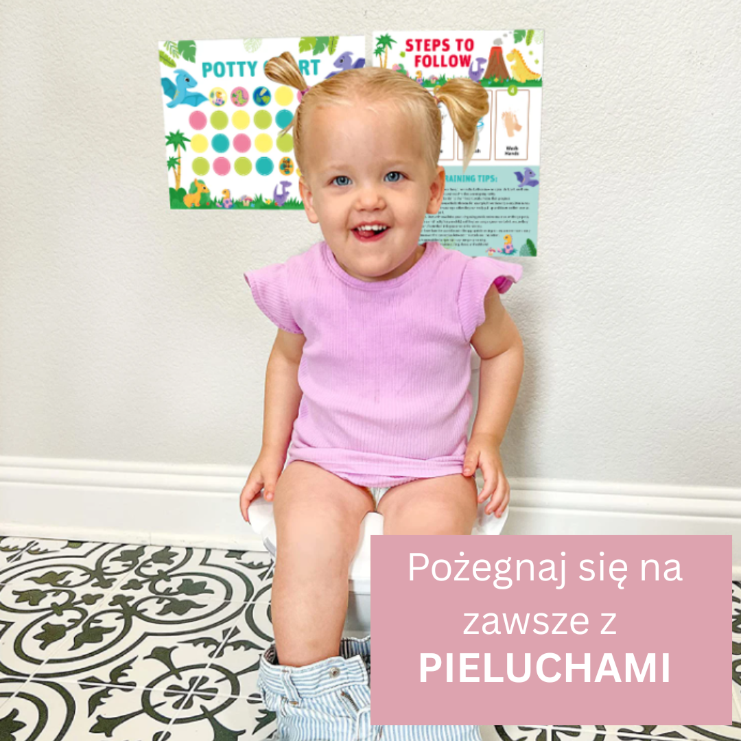 Potty Training – Zabawna i motywująca - karta do nauki korzystania z nocnika z naklejkami