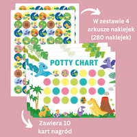 Thumbnail for Potty Training – Zabawna i motywująca - karta do nauki korzystania z nocnika z naklejkami