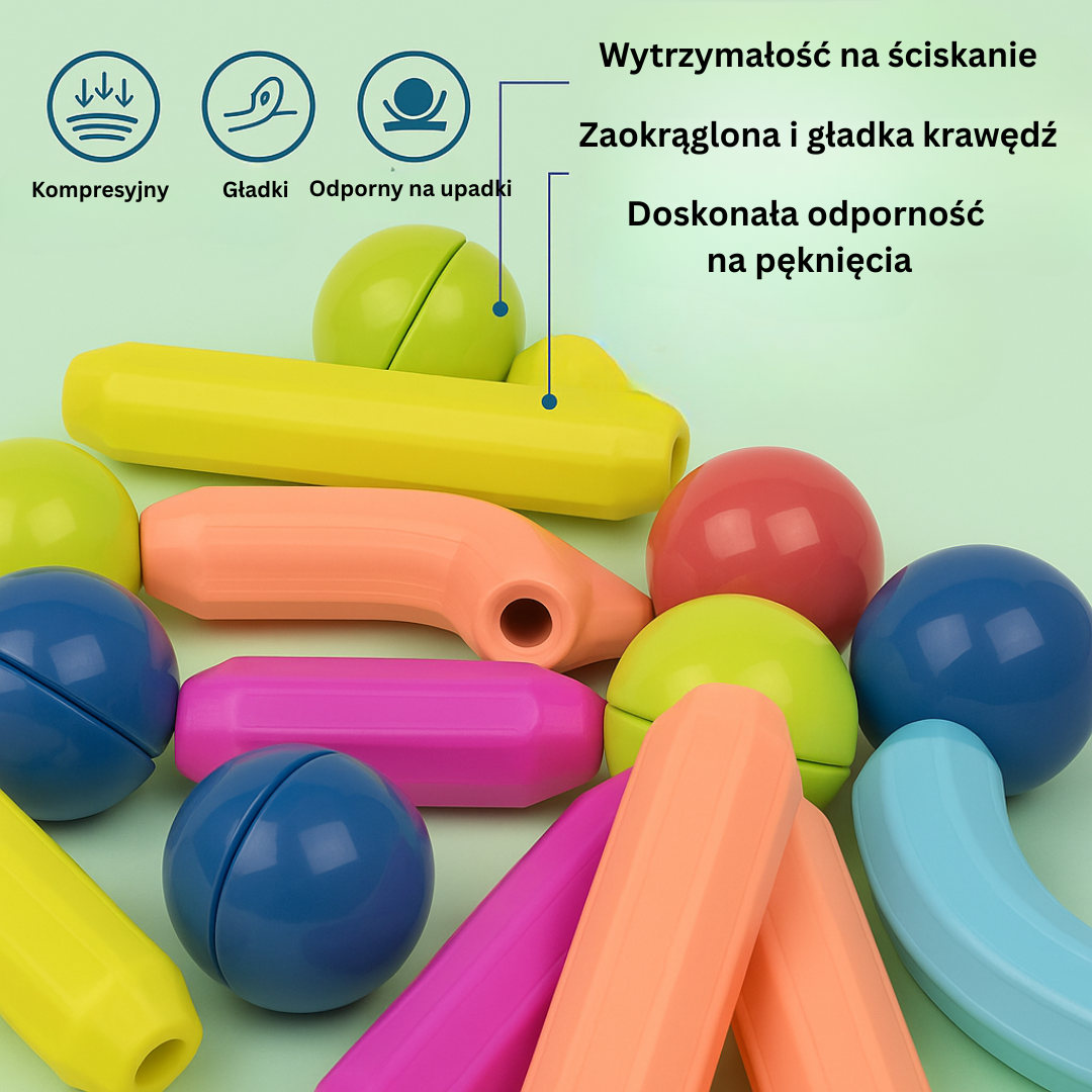 Magnet Toys™ - Pałeczki magnetyczne - Rozwijanie kreatywności