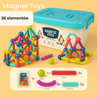 Thumbnail for Magnet Toys™ - Pałeczki magnetyczne - Rozwijanie kreatywności