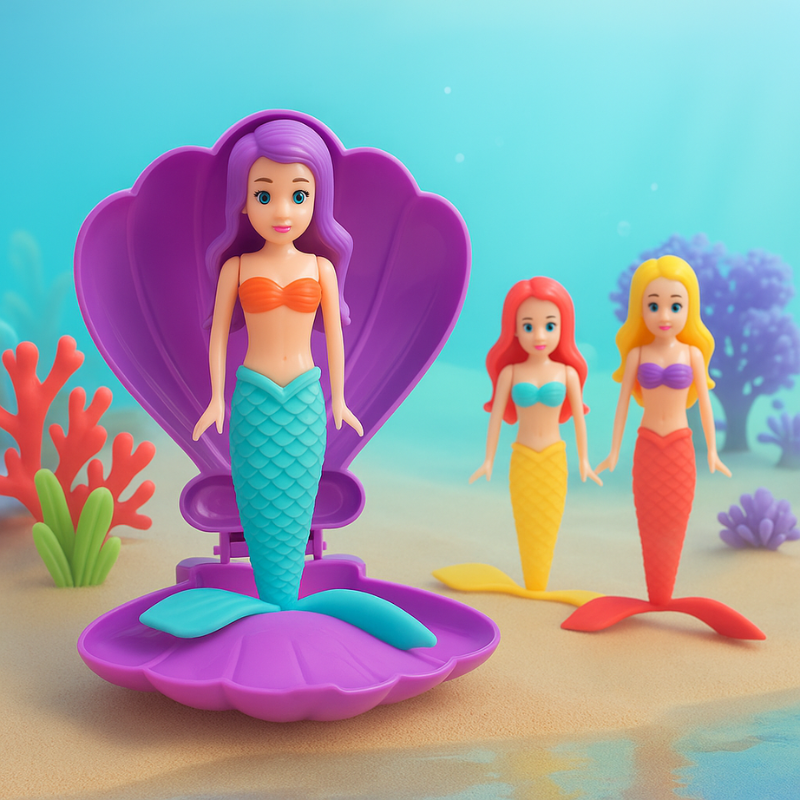 AquaWhirl – Magiczna zabawa w pływanie - syrenka w muszli
