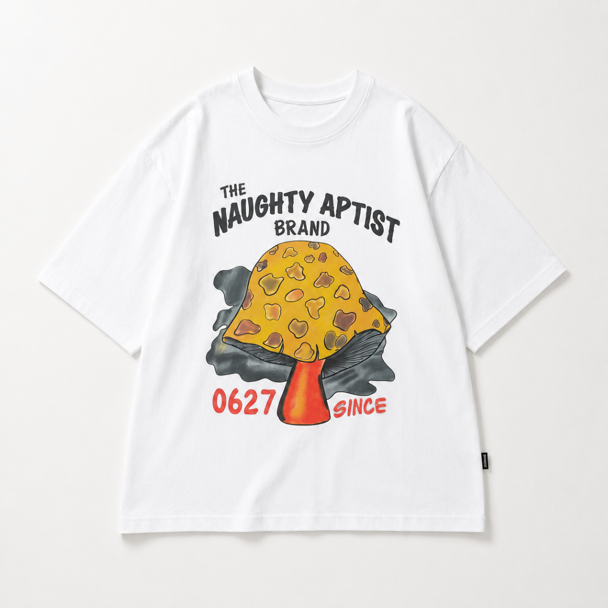 MushroomPlay – Styl casual i streetwear – koszulka oversize z nadrukiem grzybów