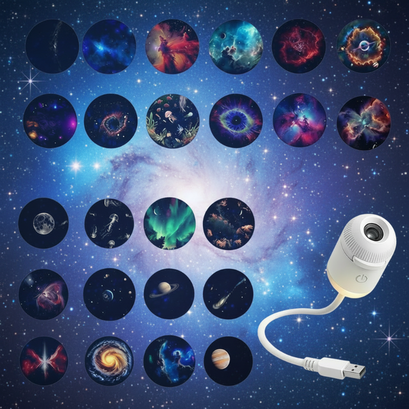 NightSky – Regulowane natężenie światła i magiczna atmosfera w sypialni – lampa LED Galaxy