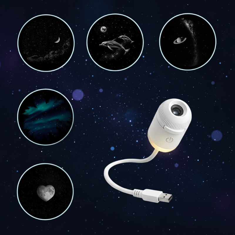 NightSky – Regulowane natężenie światła i magiczna atmosfera w sypialni – lampa LED Galaxy
