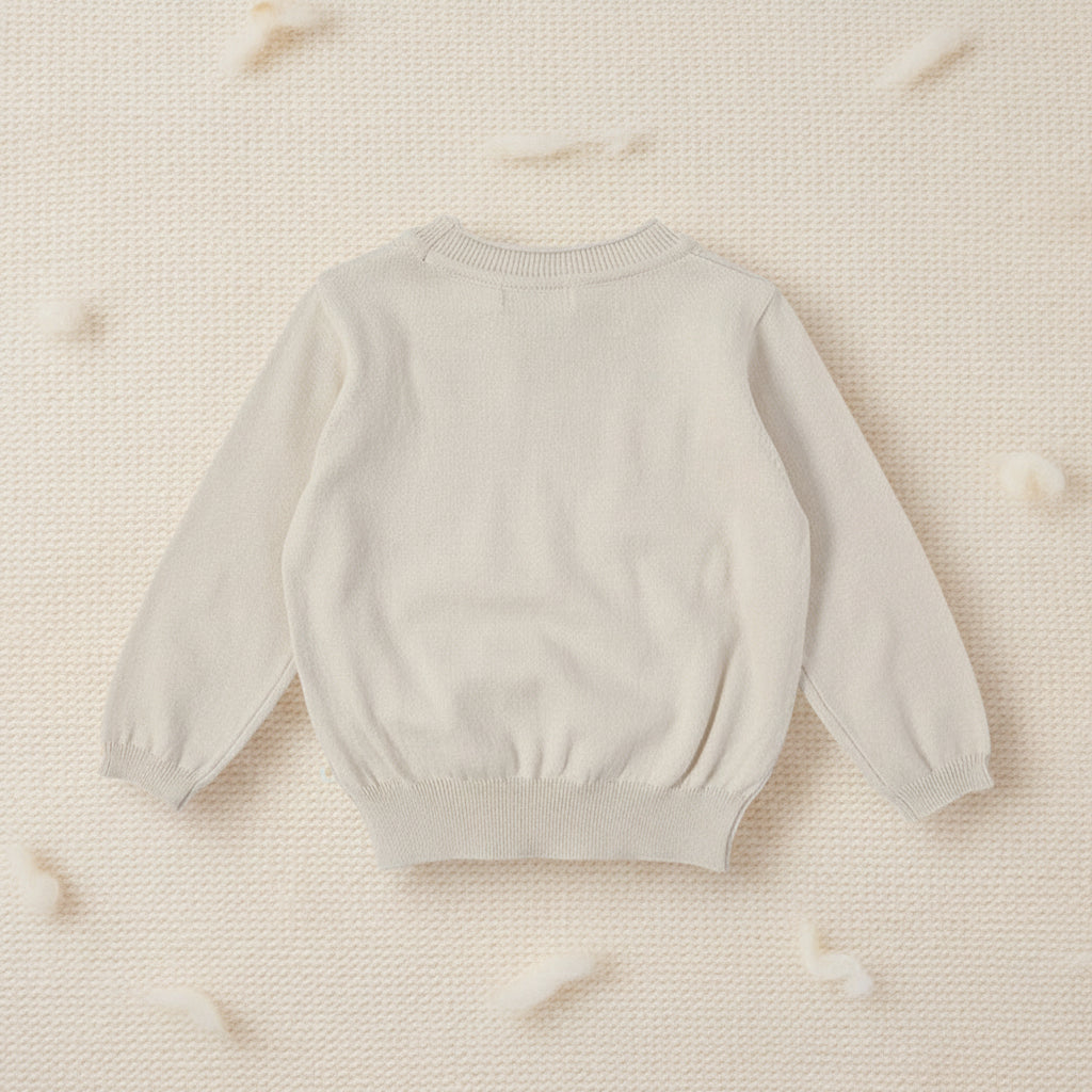 Thin Cotton Pullover – Światło i komfort – dziecięcy sweter z dzianiny