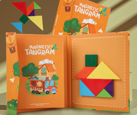 Woods™ - Zachęcaj do logicznego myślenia - drewniana układanka Tangram