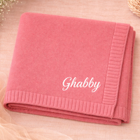 Thumbnail for Personalized Baby Blanket – Miękki i wyjątkowy – bawełniany koc z indywidualnym haftem