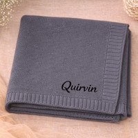Thumbnail for Personalized Baby Blanket – Miękki i wyjątkowy – bawełniany koc z indywidualnym haftem