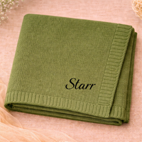 Thumbnail for Personalized Baby Blanket – Miękki i wyjątkowy – bawełniany koc z indywidualnym haftem