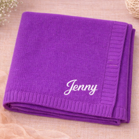 Thumbnail for Personalized Baby Blanket – Miękki i wyjątkowy – bawełniany koc z indywidualnym haftem