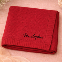 Thumbnail for Personalized Baby Blanket – Miękki i wyjątkowy – bawełniany koc z indywidualnym haftem