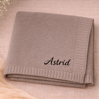 Thumbnail for Personalized Baby Blanket – Miękki i wyjątkowy – bawełniany koc z indywidualnym haftem
