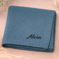 Thumbnail for Personalized Baby Blanket – Miękki i wyjątkowy – bawełniany koc z indywidualnym haftem