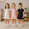 PetitJoy – Wygodna i stylowa – sukienka polo z nadrukiem wiśni