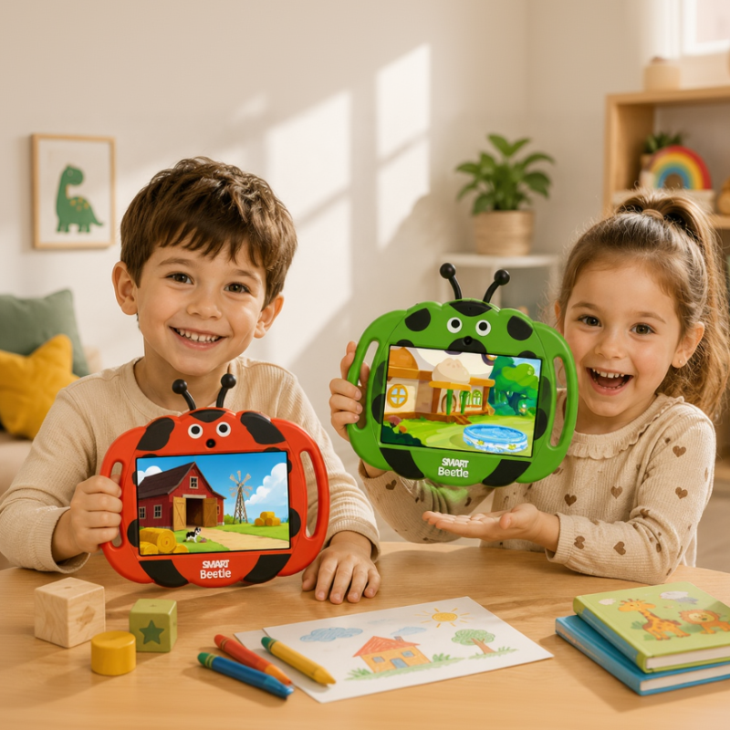 PlayPad – Edukacyjny i zabawny – tablet dla dzieci z odpornym na wstrząsy etui