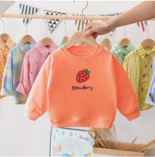 Mini Fashion™ - Sweter w truskawki - Odzież dziecięca