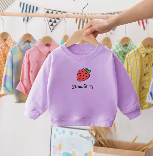 Mini Fashion™ - Sweter w truskawki - Odzież dziecięca