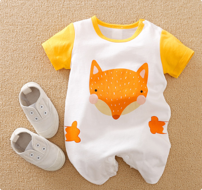 Mini Fashion™ - Komfort na każdą noc - Body piżamowe z krótkim rękawem