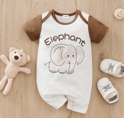 Mini Fashion™ - Komfort na każdą noc - Body piżamowe z krótkim rękawem