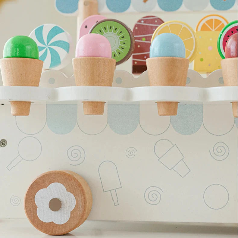Wooden Gelato™ – Lodowa fantazja – Odgrywanie ról w furgonetce z lodami
