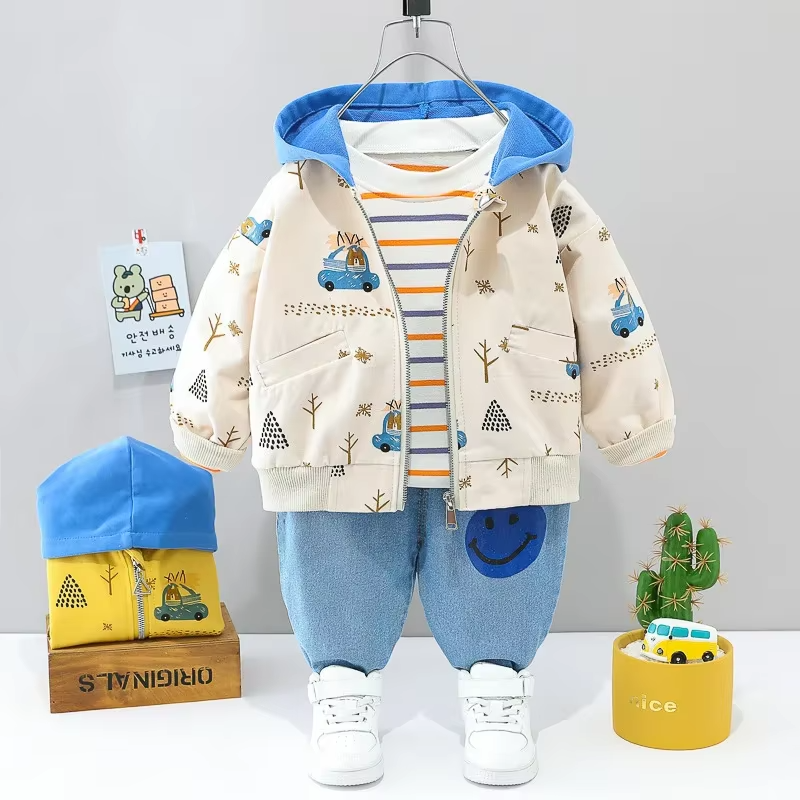 Mini Fashion™ - Maluch i przygoda - 3-częściowy zestaw ubrań