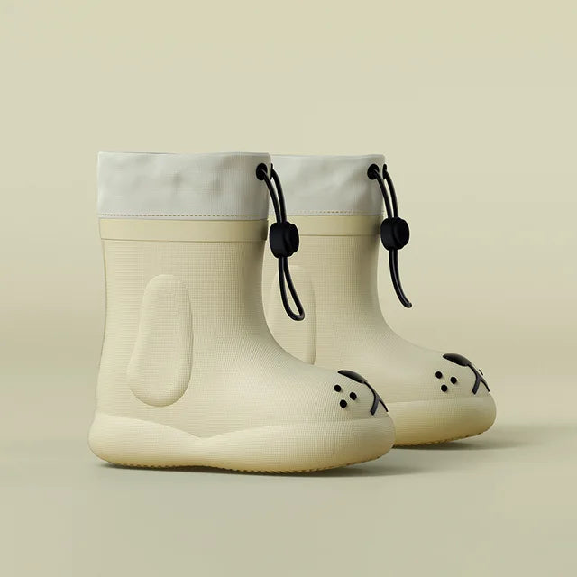 PuddlePaws Kids – Wodoodporne i zabawne - buty przeciwdeszczowe Woof