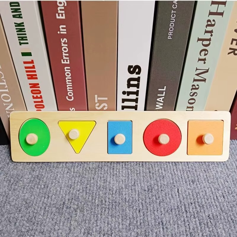 Woods™ - Geometryczna drewniana układanka - Puzzle edukacyjne