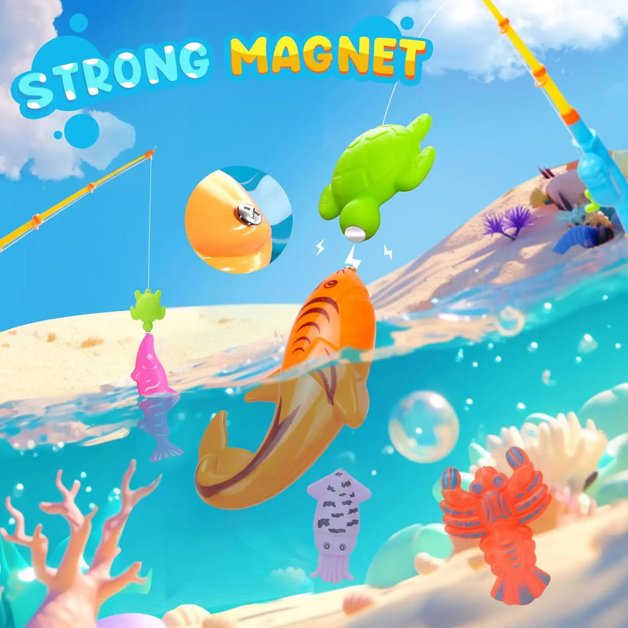 Fishing Game – Nauka i odkrywanie - Magnetyczna gra w rybki