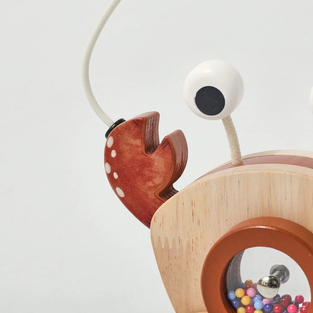 Crab Pull Toy™ – Zabawa i nauka – Drewniany krab