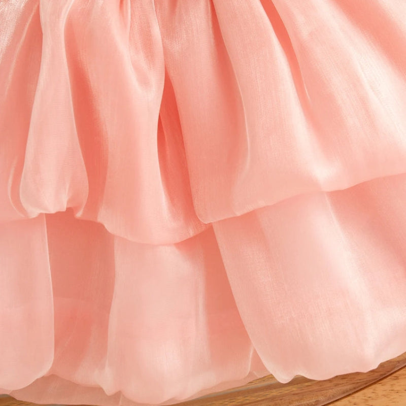 Tulip Mesh Dress – Elegancja i wygoda – sukienka dziecięca