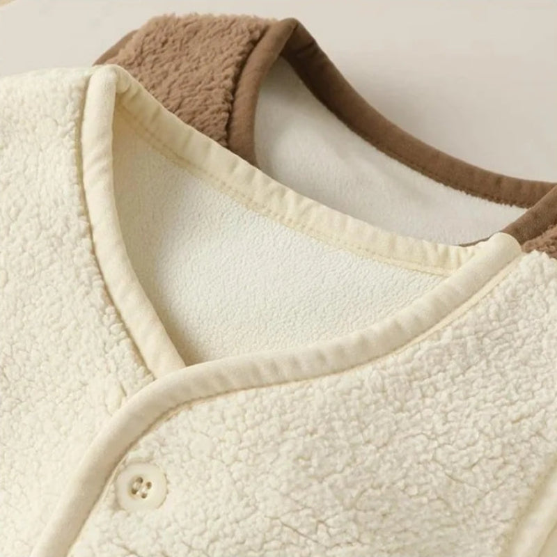 Baby Bear Fleece Vest – Ciepła i miękka – dziecięca kamizelka z motywem misia