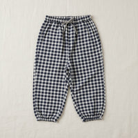 Thumbnail for Plaid Cotton Pants – Lekkie i przewiewne – spodnie w stylu balonowym/haremowym