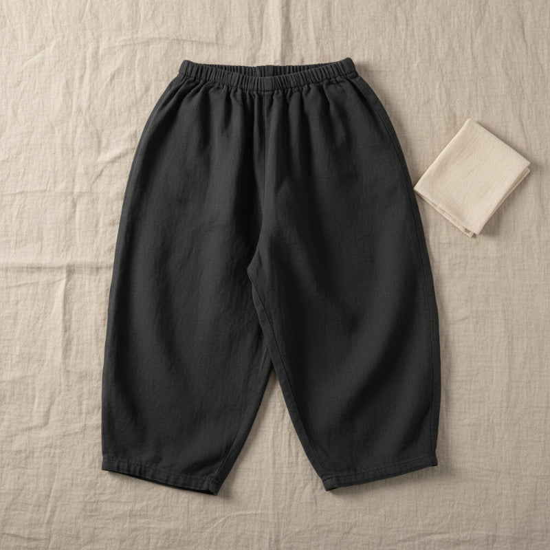 Plaid Cotton Pants – Lekkie i przewiewne – spodnie w stylu balonowym/haremowym