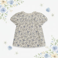 Thumbnail for Vine Print Blouse – Lekka i urocza – dziecięca bluzka z bufiastymi rękawami