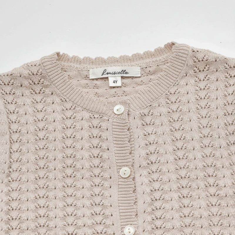 Buttoned Cardigan – Miękka i wygodna – dziecięca kamizelka z dzianiny
