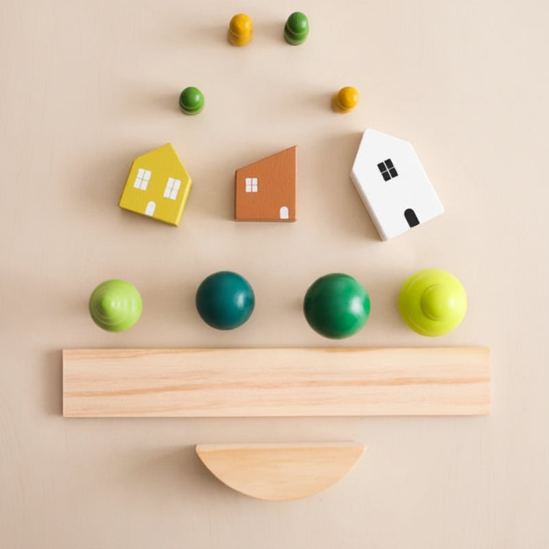 Wooden Forest Blocks – Kreatywność i rozwój – zestaw drewnianych klocków do układania