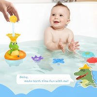Thumbnail for Light Up Crocodile Bath Toy – Zabawa interaktywna i wodna – Zabawki do kąpieli „Krokodylowa fontanna”