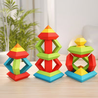 Thumbnail for Pyramid Stacking Blocks – Motoryka i kreatywność – zestaw klocków do układania