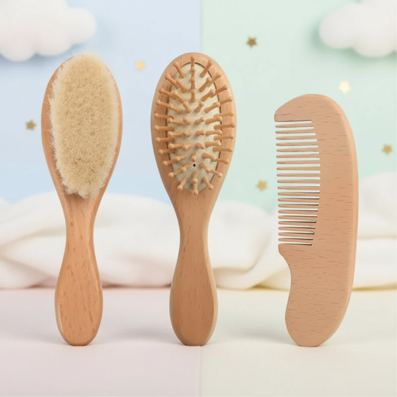 Personalized Hairbrush – Delikatny i wyjątkowy – spersonalizowany zestaw szczotek do włosów dla niemowląt