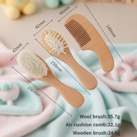Thumbnail for Personalized Hairbrush – Delikatny i wyjątkowy – spersonalizowany zestaw szczotek do włosów dla niemowląt