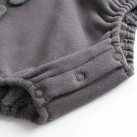 Thumbnail for Mini Fashion – Weicher Fleece-Strampler mit Dino-Aufdruck