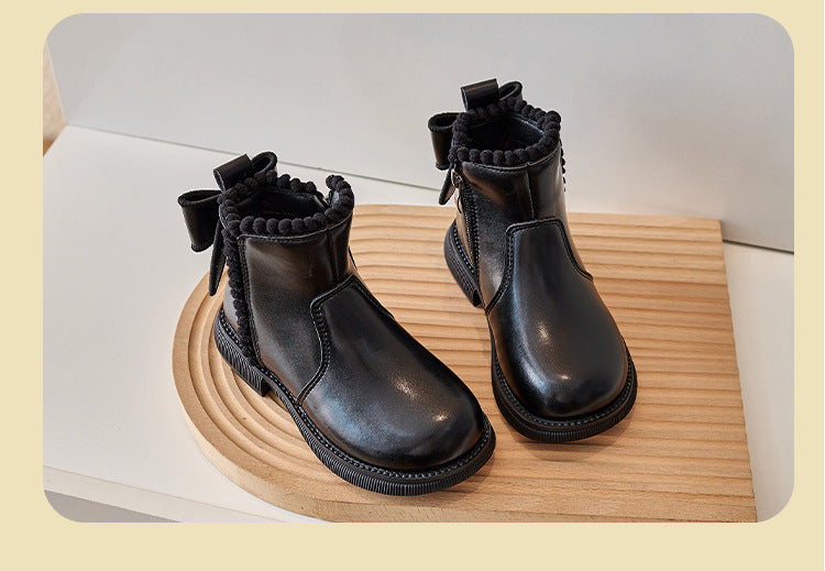 Mini Fashion – Komfort i styl – skórzane botki