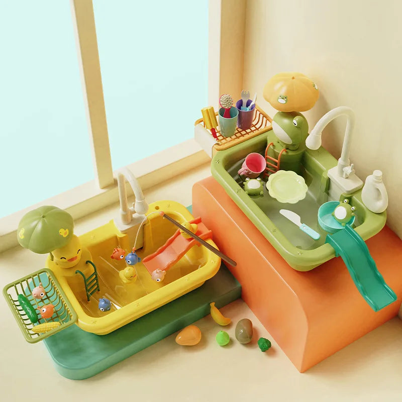 Children Kitchen – Zabawa i nauka w wodzie – Zlewozmywak 2 w 1