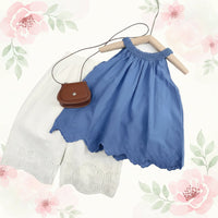 Thumbnail for Sleeveless Tops & Pants – Delikatny i stylowy – letni zestaw odzieży dziecięcej