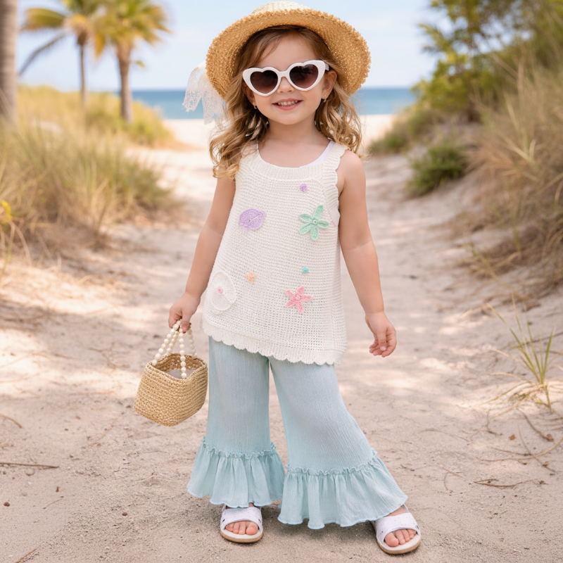 Girls Summer Outfit – Modny i wygodny – letni zestaw odzieży dziecięcej