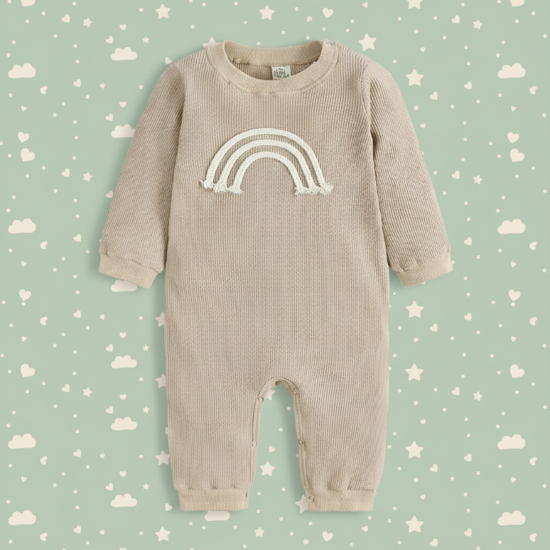 SnuggleHue – Miękkie i wygodne – tęczowe body dla niemowląt