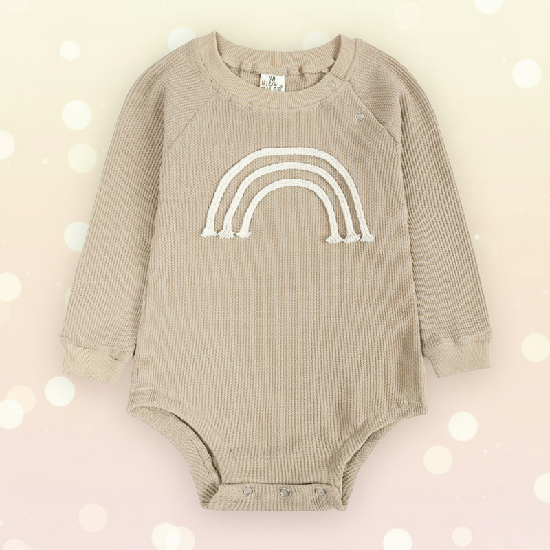 SnuggleHue – Miękkie i wygodne – tęczowe body dla niemowląt