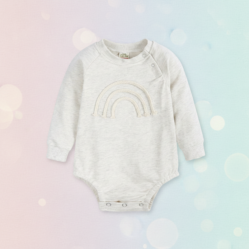 SnuggleHue – Miękkie i wygodne – tęczowe body dla niemowląt