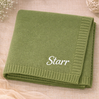 Thumbnail for Personalized Baby Blanket – Miękki i wyjątkowy – bawełniany koc z indywidualnym haftem