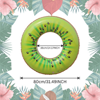 Thumbnail for SunSplash – Tropikalny i wygodny – tropikalny koło do pływania z motywem owoców